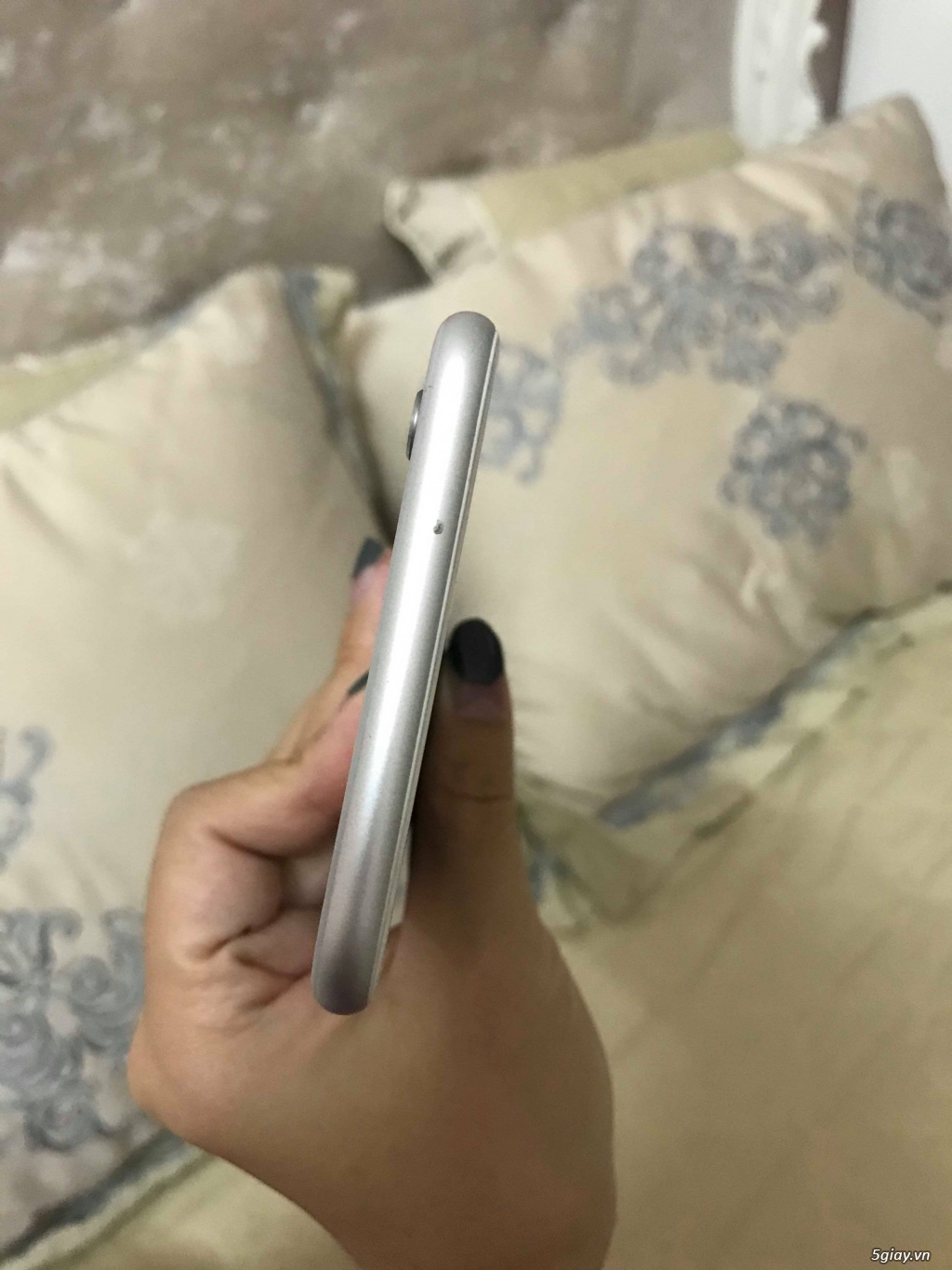 Iphone 6 Plus 128GB Quốc tế Mỹ Silver mất vân tay hình thức cực đẹp - 4