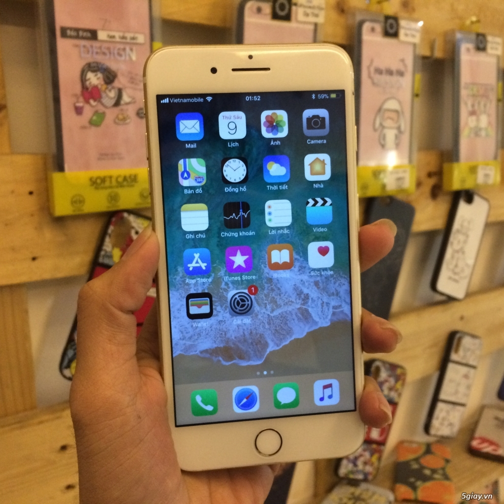 Iphone 7 plus quốc tế 128gb rose và gold - 1