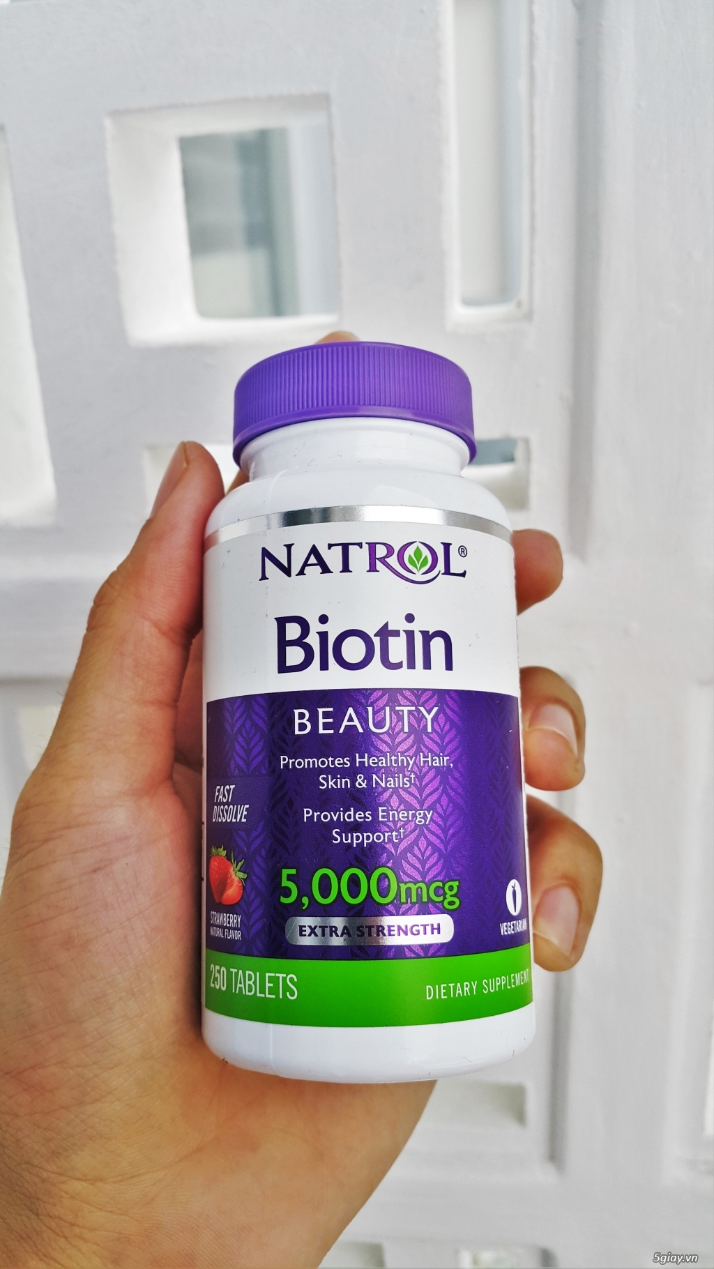 Biotin giúp hết rụng - gãy tóc , hàng xách tay Mỹ, có hóa đơn - 1