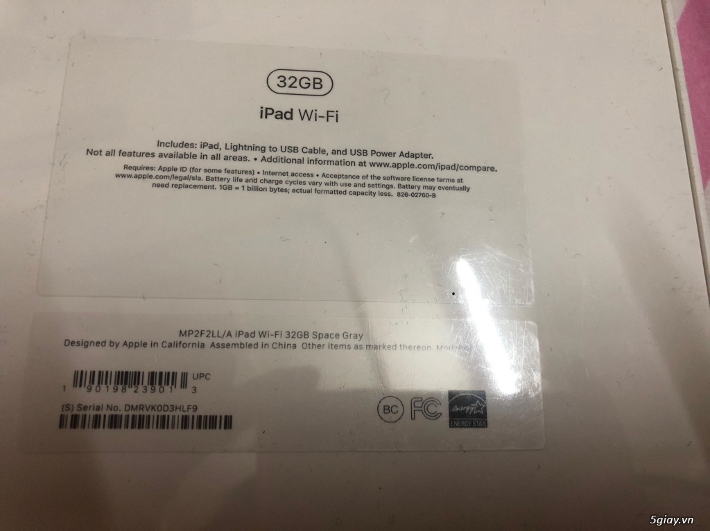 IPAD 9.7' 32GB - WIFI SEAL ( Xách Tay)+ Apple Watch 3 GPS Rose - 3