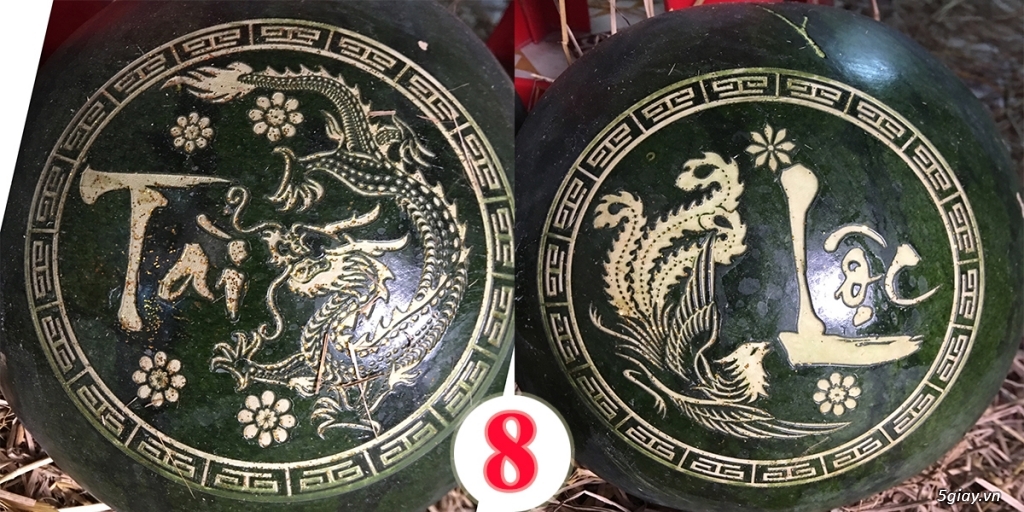 Dưa hấu khắc chữ 2018 - 7