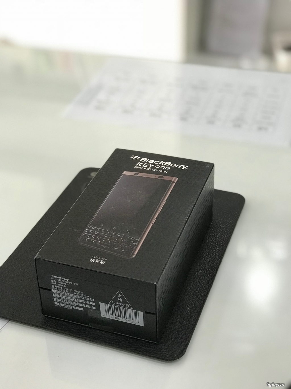 Blackberry keyone bronze 2 sim, còn bh 12thang - 4