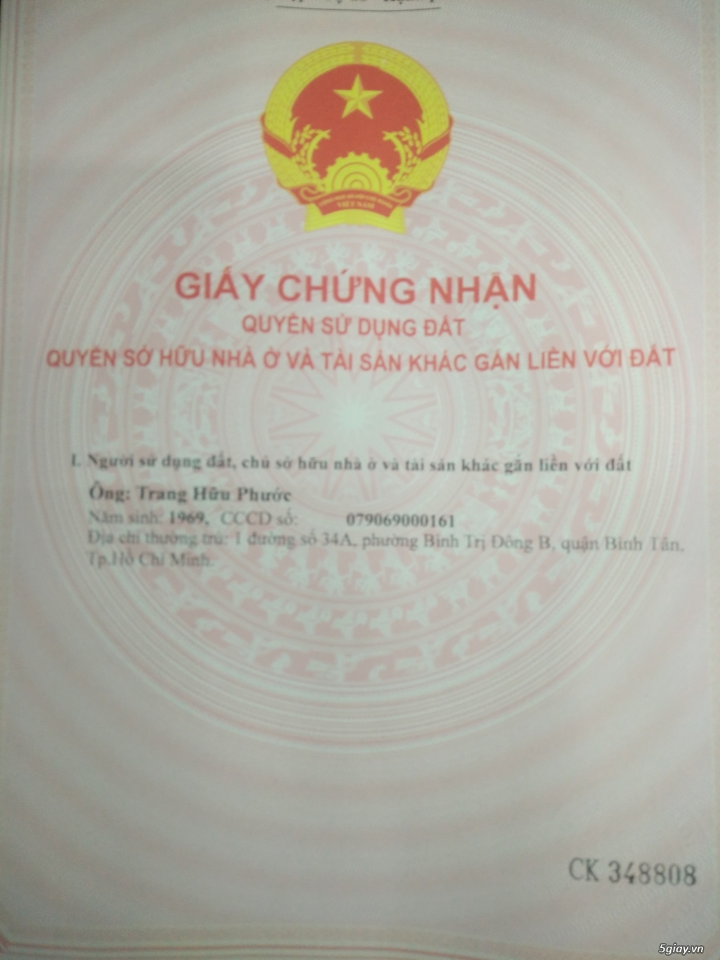BÁN KHÁCH SẠN Quận Bình tân