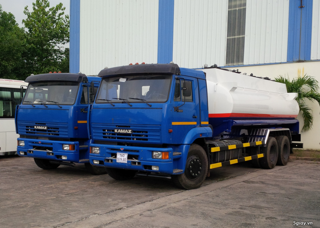 Xe Bồn xăng dầu KAMAZ 18 khối, Xe xitec KAMAZ 3 chân 18000 lít - 1
