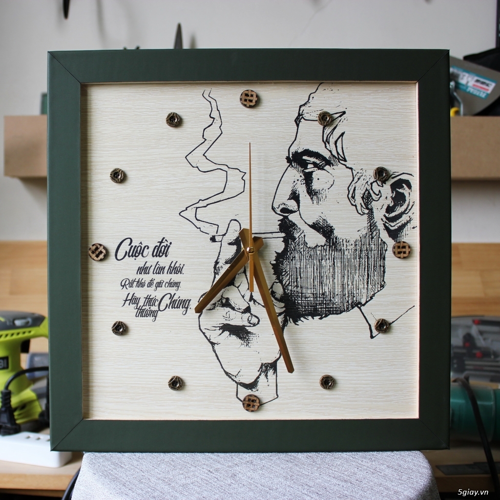 Tranh Đồng Hồ Thủ Công - Mỹ Nghệ Ahha Art Shop - 16