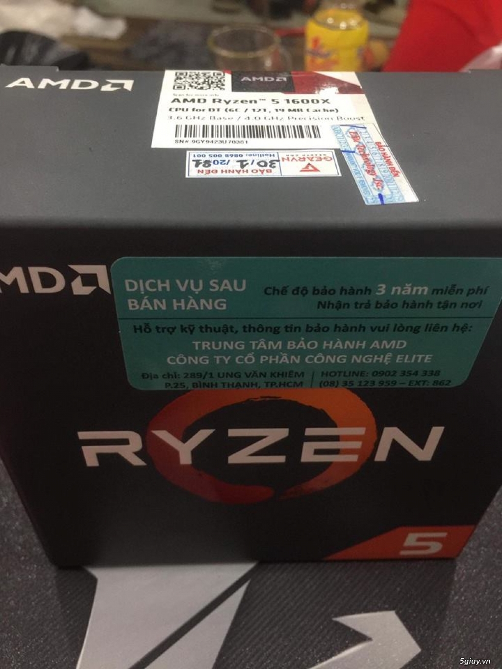 HCM Cần Bán : Chip Ryzen 5 1600x