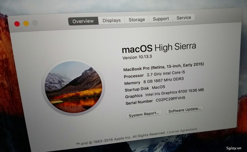Đổi máy mới, bán Macbook Pro MF840 (late 2015), 99.9% (hình) - 1
