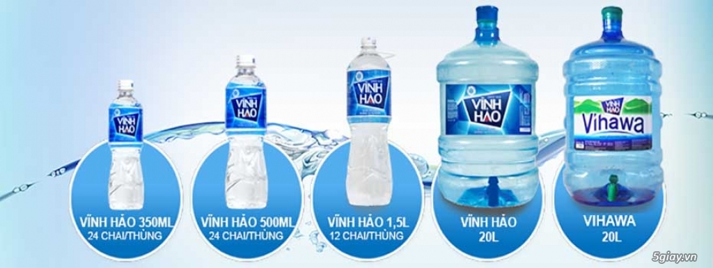 Nhà phân phối nước khoáng Vĩnh Hảo và tinh khiết Vihawa tại Vũng Tàu