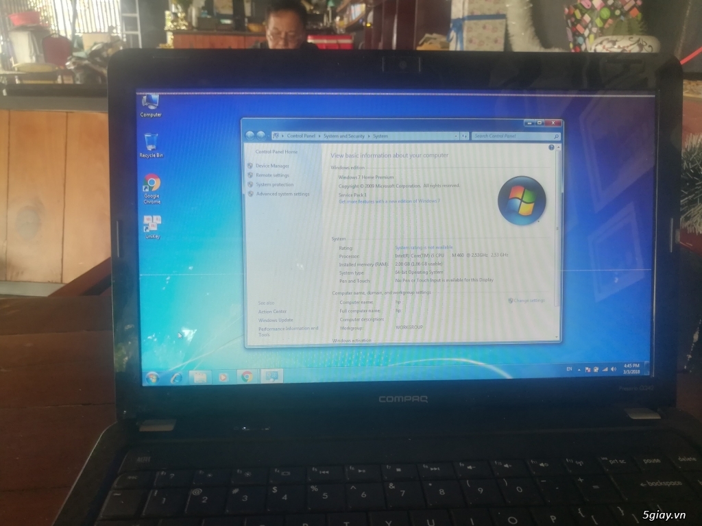 Thanh lí cái laptop HP Core i5 sọc màn hình pin chai giá rẻ chữa cháy - 2