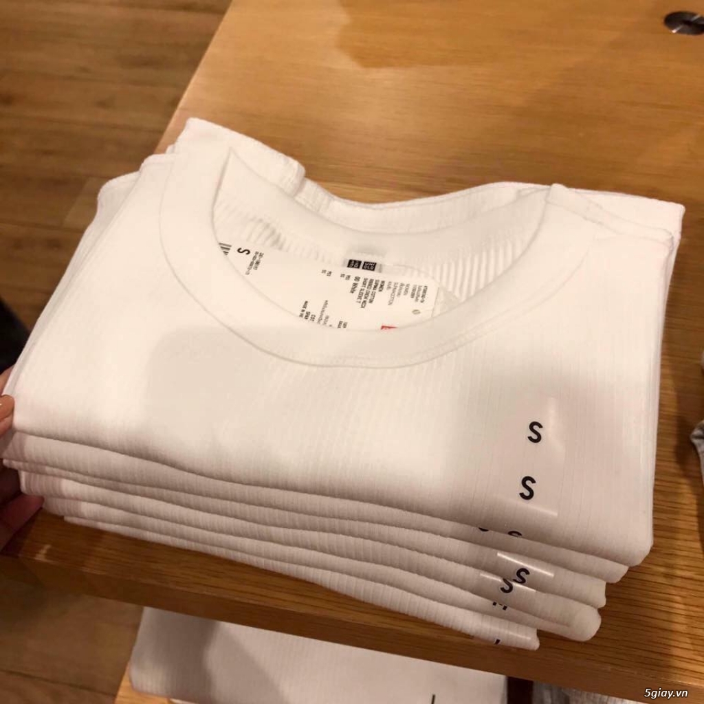 Áo cotton tăm cộc tay Uniqlo cho nữ  Shopnhatban247com  Hàng Nhật nội địa