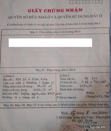 Bán nhà MT Q11