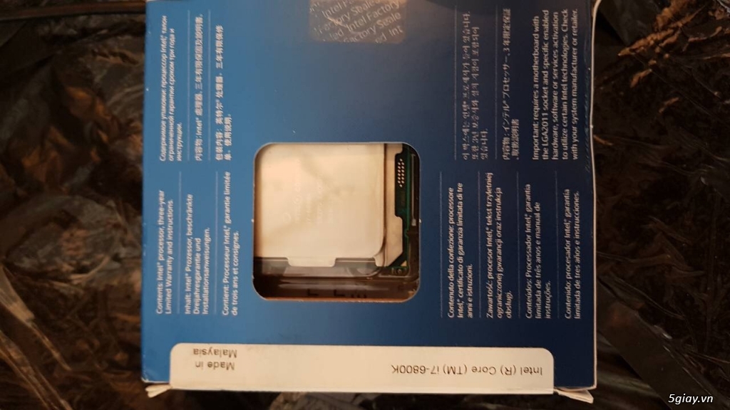 Bán Chip Intel Core i7-6800K new seal. - 1