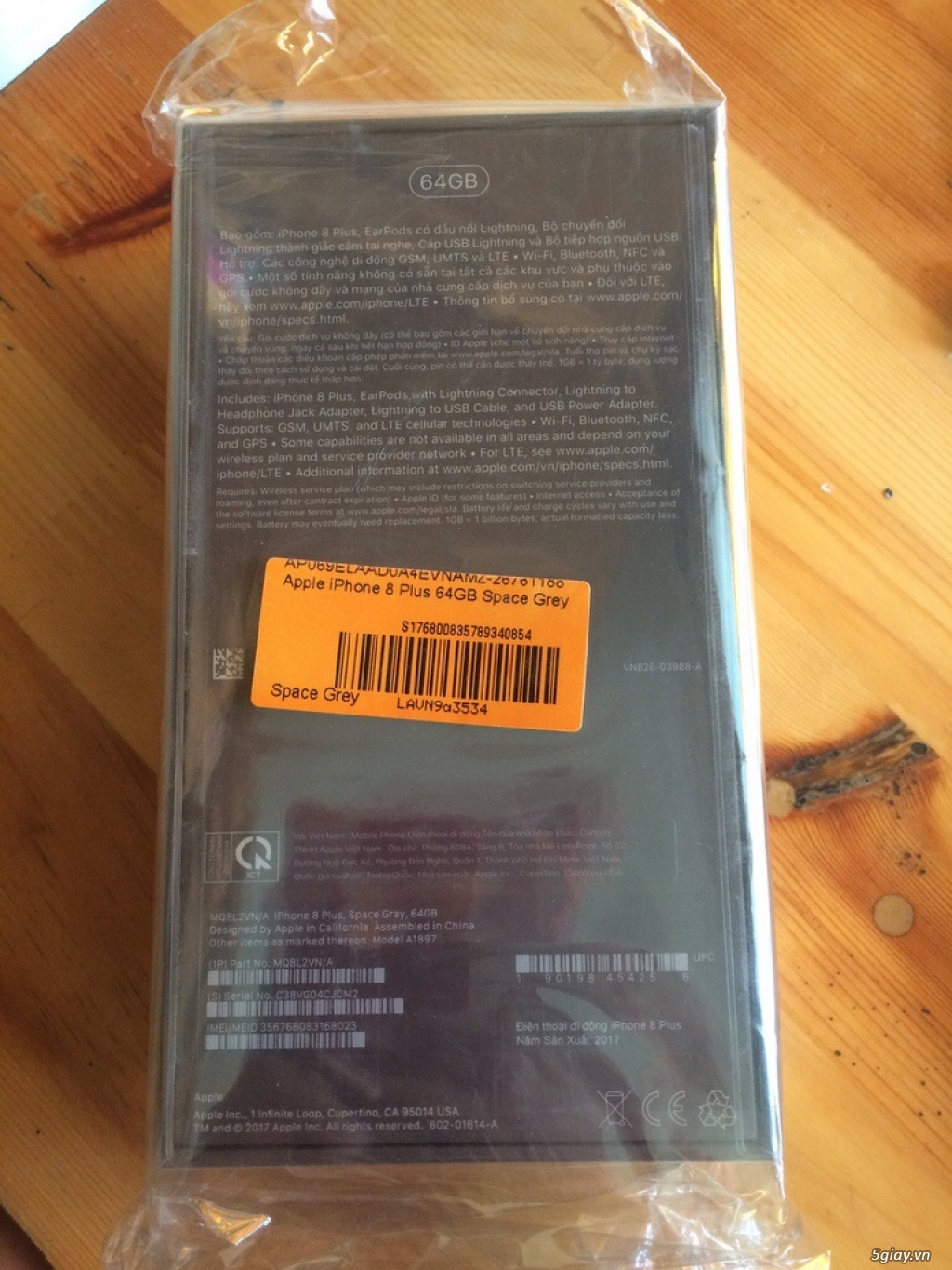 Lên iPhone X cần bán iPhone 8 Plus 64 GB mới mua 14/02/2017 - 3