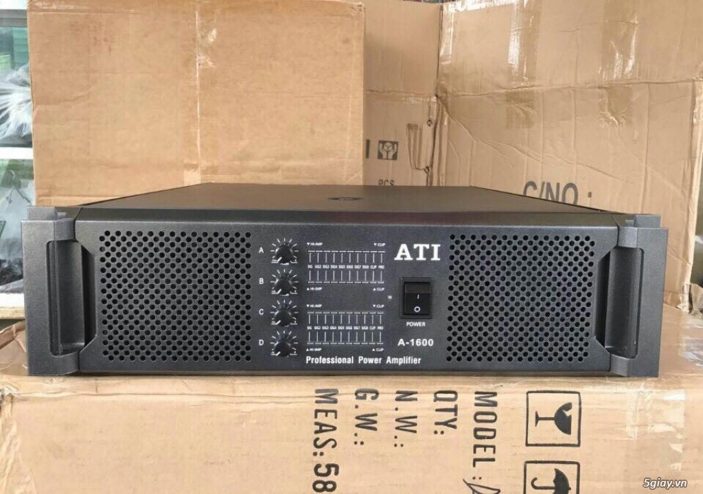 Đẩy 4 kênh ATI A-1600 (1600W/kênh) Hàng Chính Hãng ATI - 1