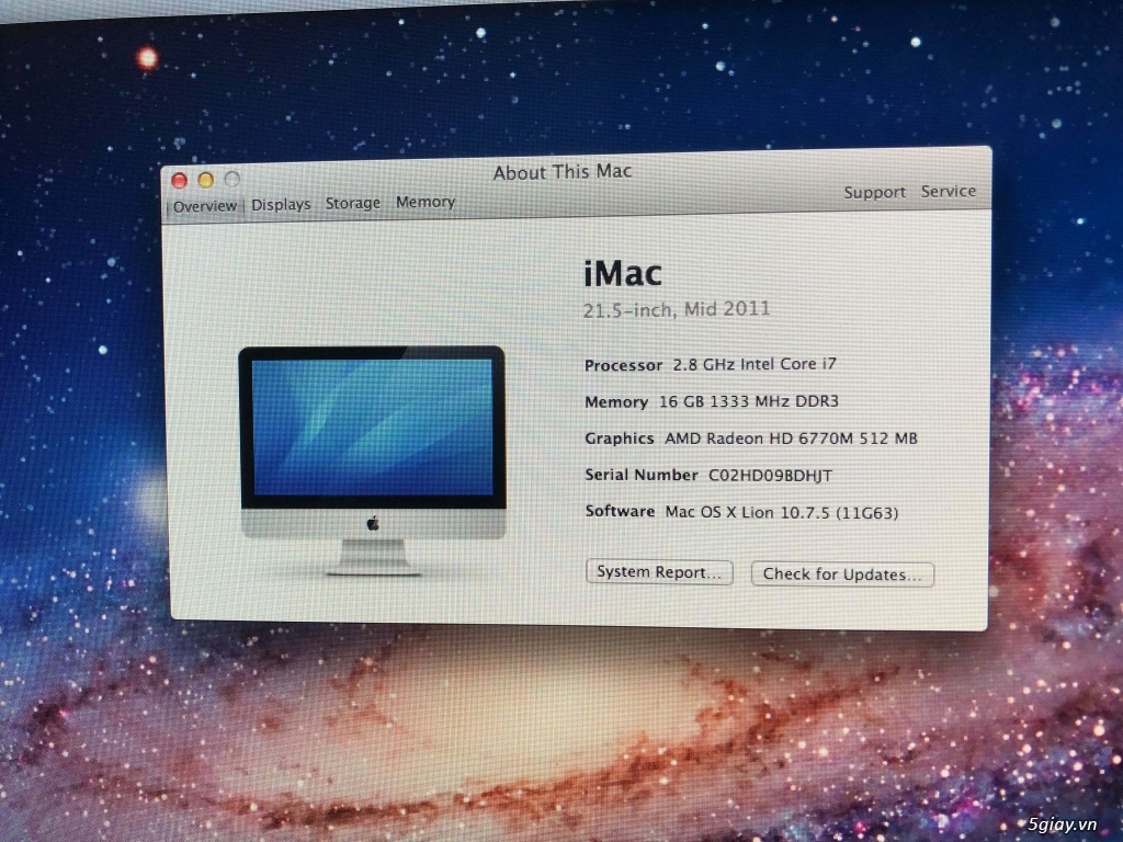 Bán iMac mid 2011 i7 2.8 - 2