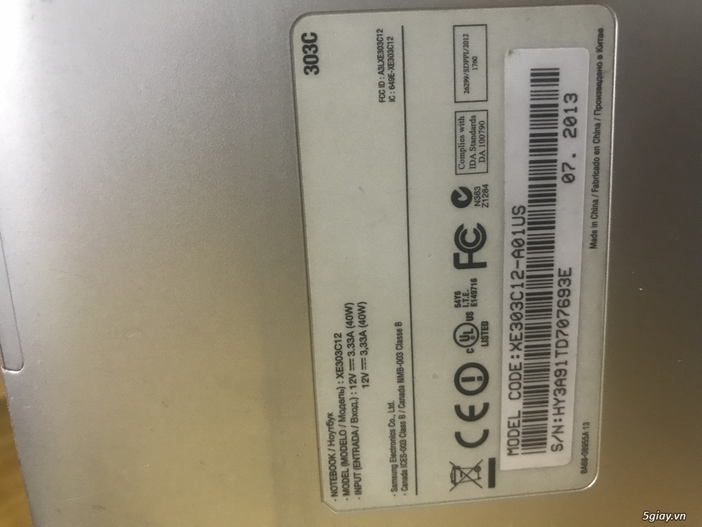 Chromebook Samsung XE303C12 cần bán - 2