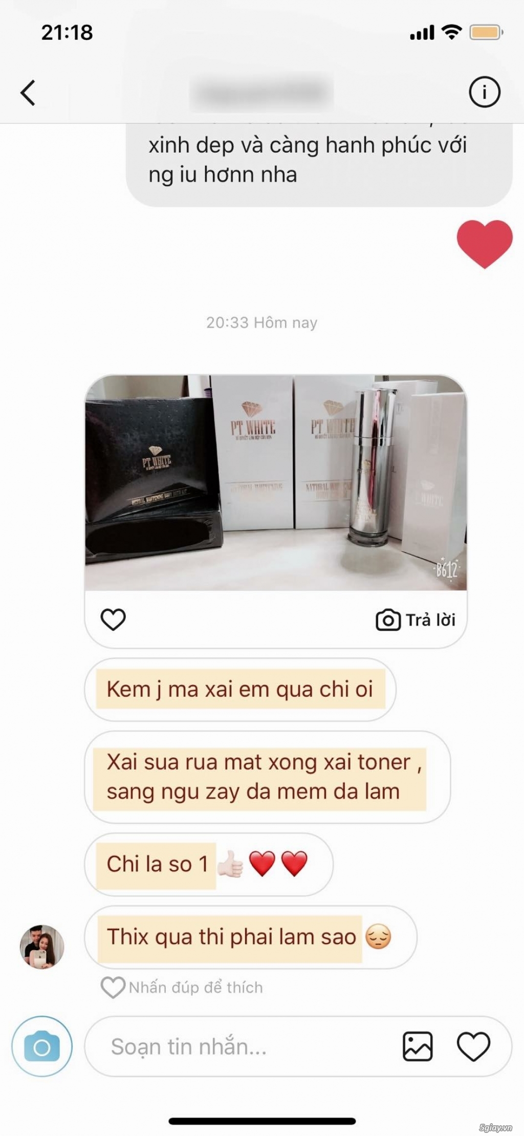 Bán Mỹ phẩm PT WHITE - 4