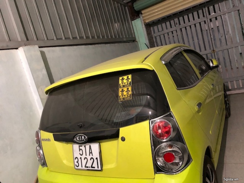 Bán xe Kia Morning 2012 màu xanh chuối số động nữ chạy - 2