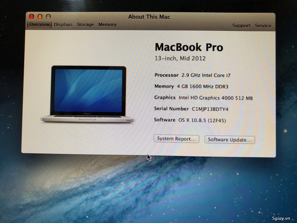 Macbook mid 2012 i7 2.9 - 4