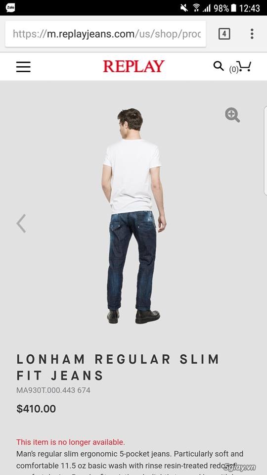 Jeans REPLAY Lonham size 31 - New full tags ! - 7