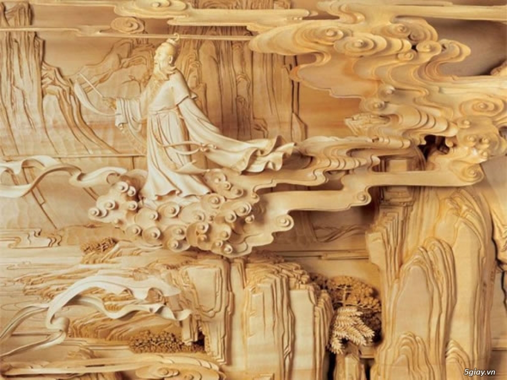 Đồ gỗ trang trí được điêu khắc từ máy CNC