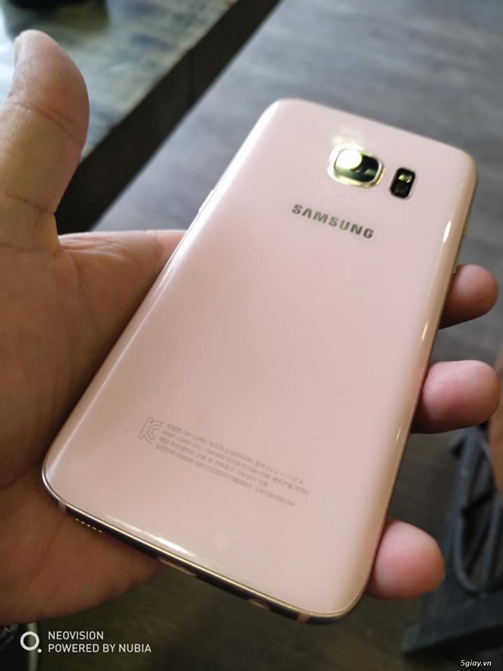 Samsung S7 Pink (màu hường nam tính) đẹp like new 99%. Bản Korea 2 sim - 5