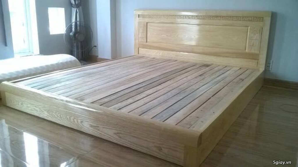 giường ngủ gỗ sồi nga cao cấp 1m6