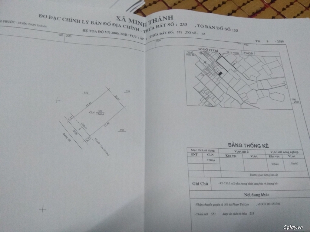 Đất nền Bình Phước cơ hội có 1 ko 2