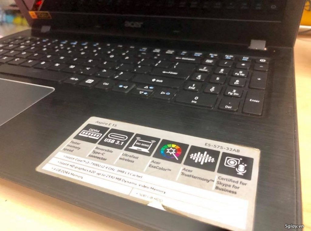 Acer E5-575-32AB i3-7100/4G/500G/FHD nguyên zin đẹp keng - 4