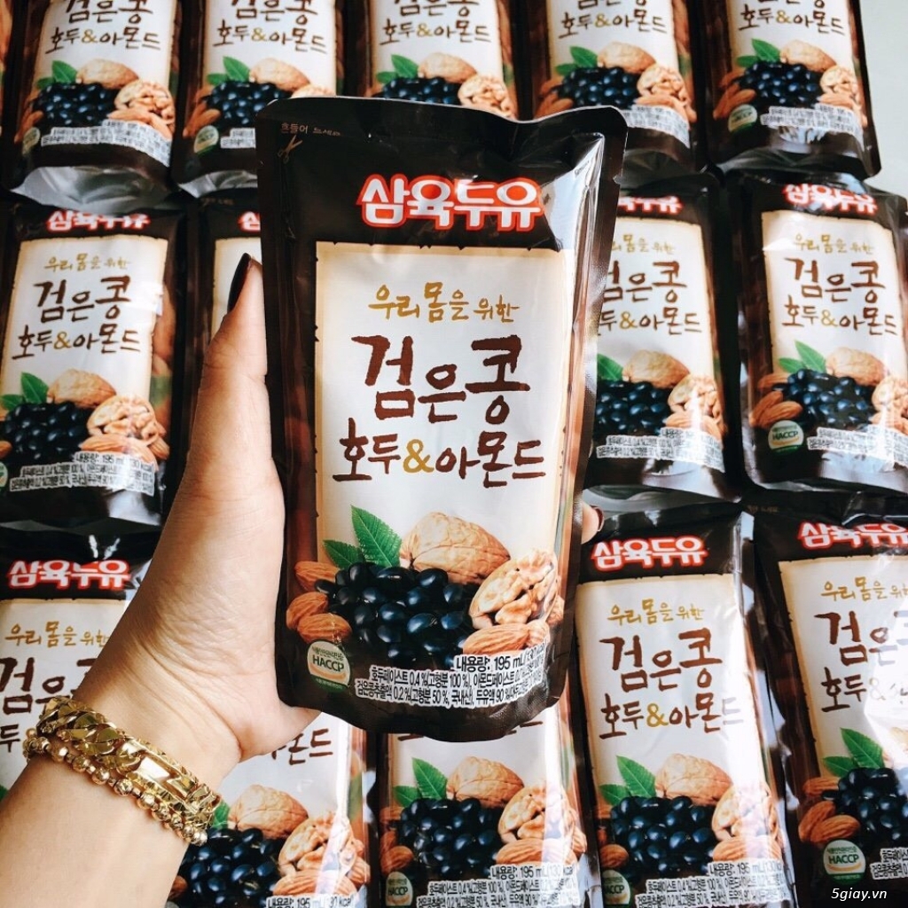 Sữa Óc Chó Hạnh Nhân Hàn Quốc thùng 20 bịch 195mL giá siêu Hot - 18