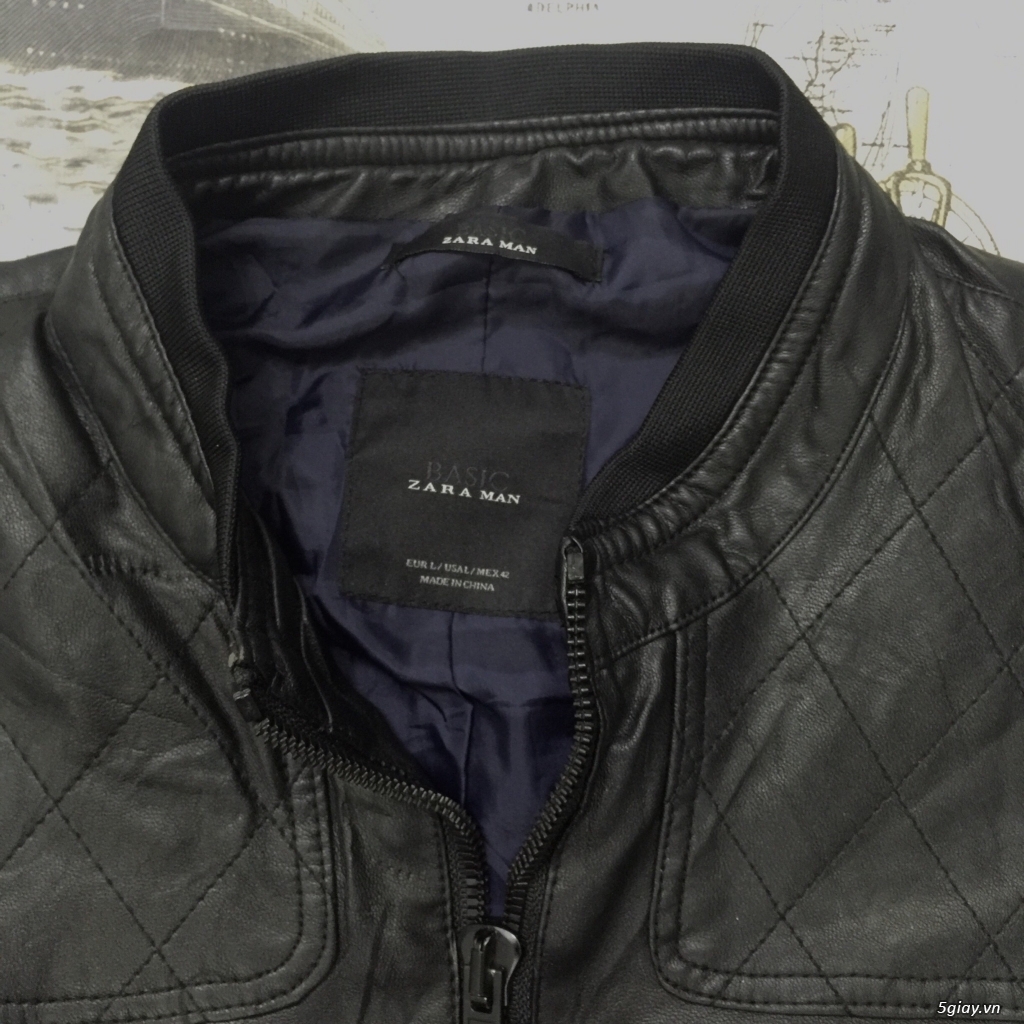 Áo khoác da ZARA MAN chính hãng ! - 5