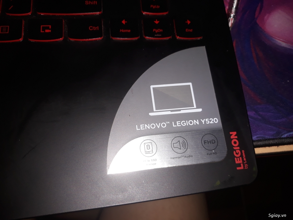 Bán laptop gaming Lenovo Legion i5 còn bảo hành chính hãng - 2