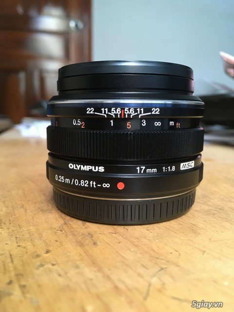 Lens Olympus M.Zuiko 17mm f/1.8 như mới