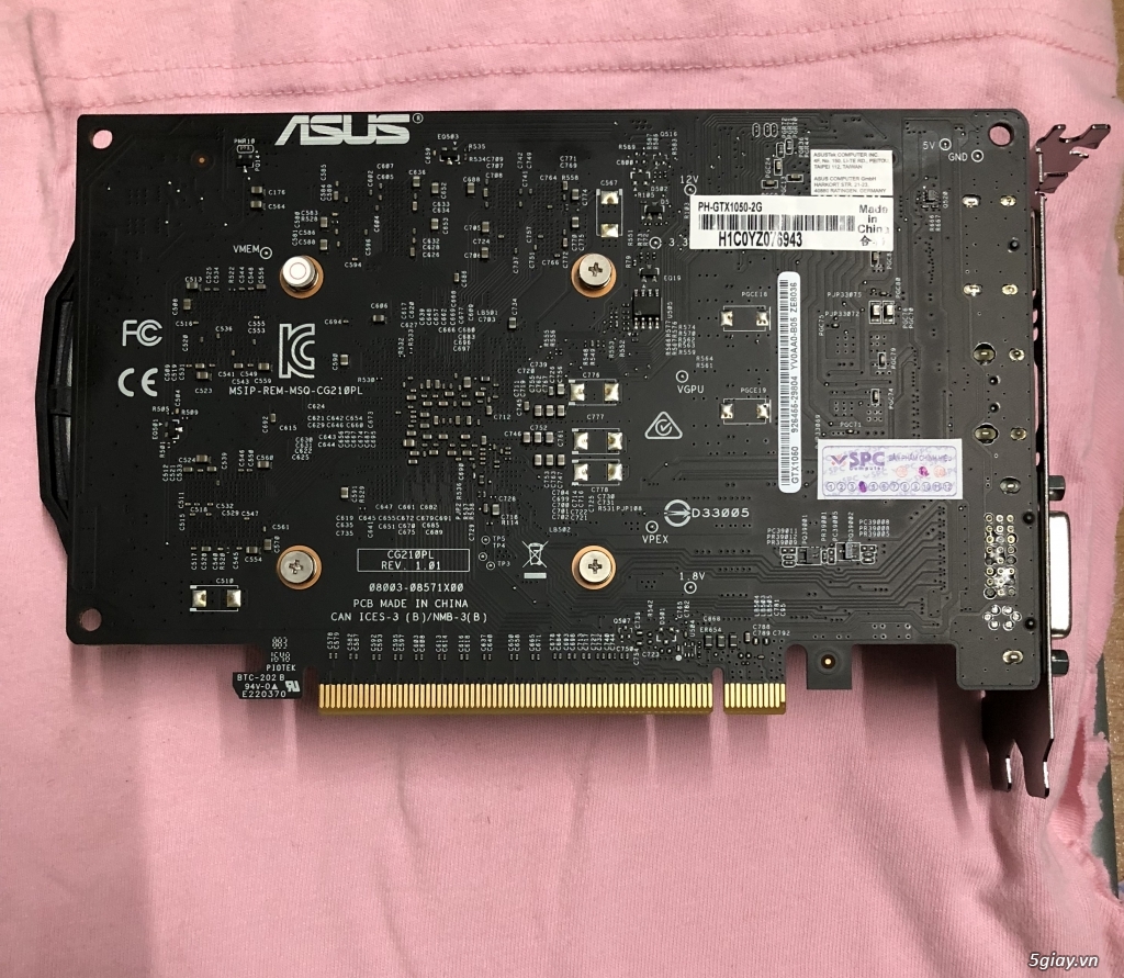 Bán Asus GTX 1050 2gb - 2