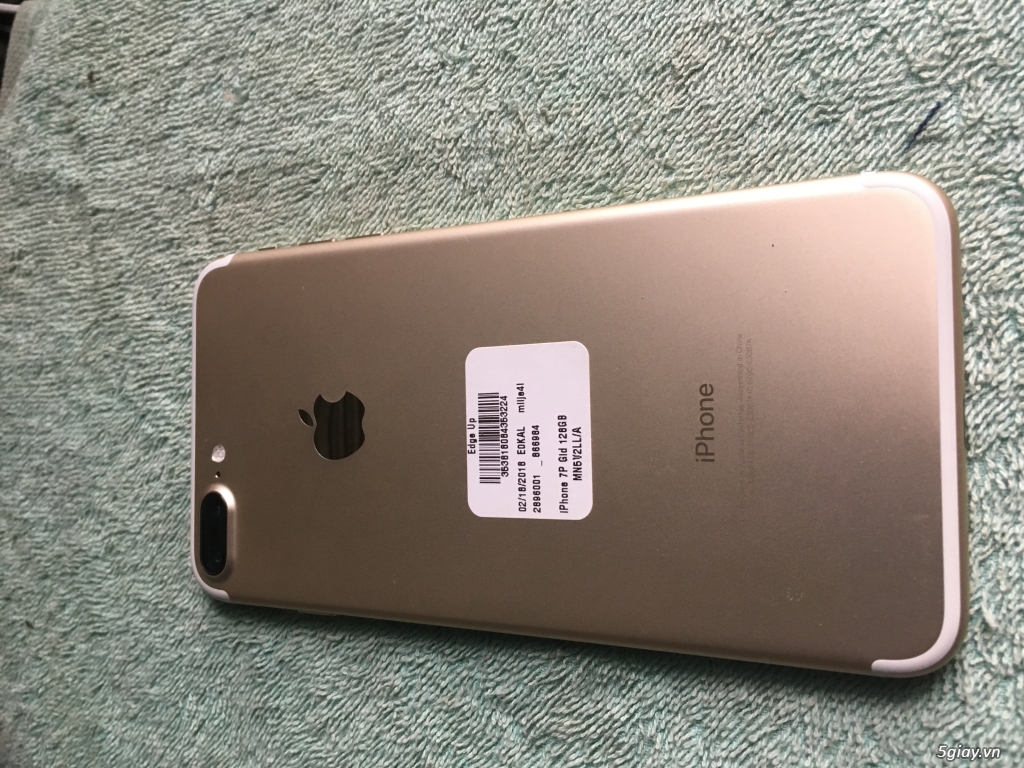 Bán nhanh 7 plus gold 128gb đẹp 99% full phụ kiện zin apple - 4
