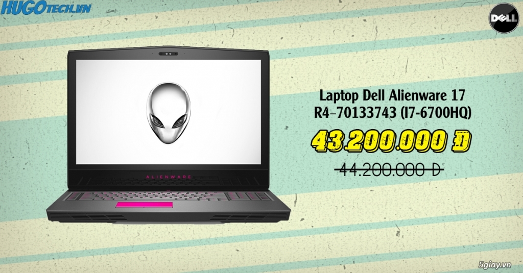 Laptop Dell Alienware 17 R4–70133743 (I7-6700HQ)