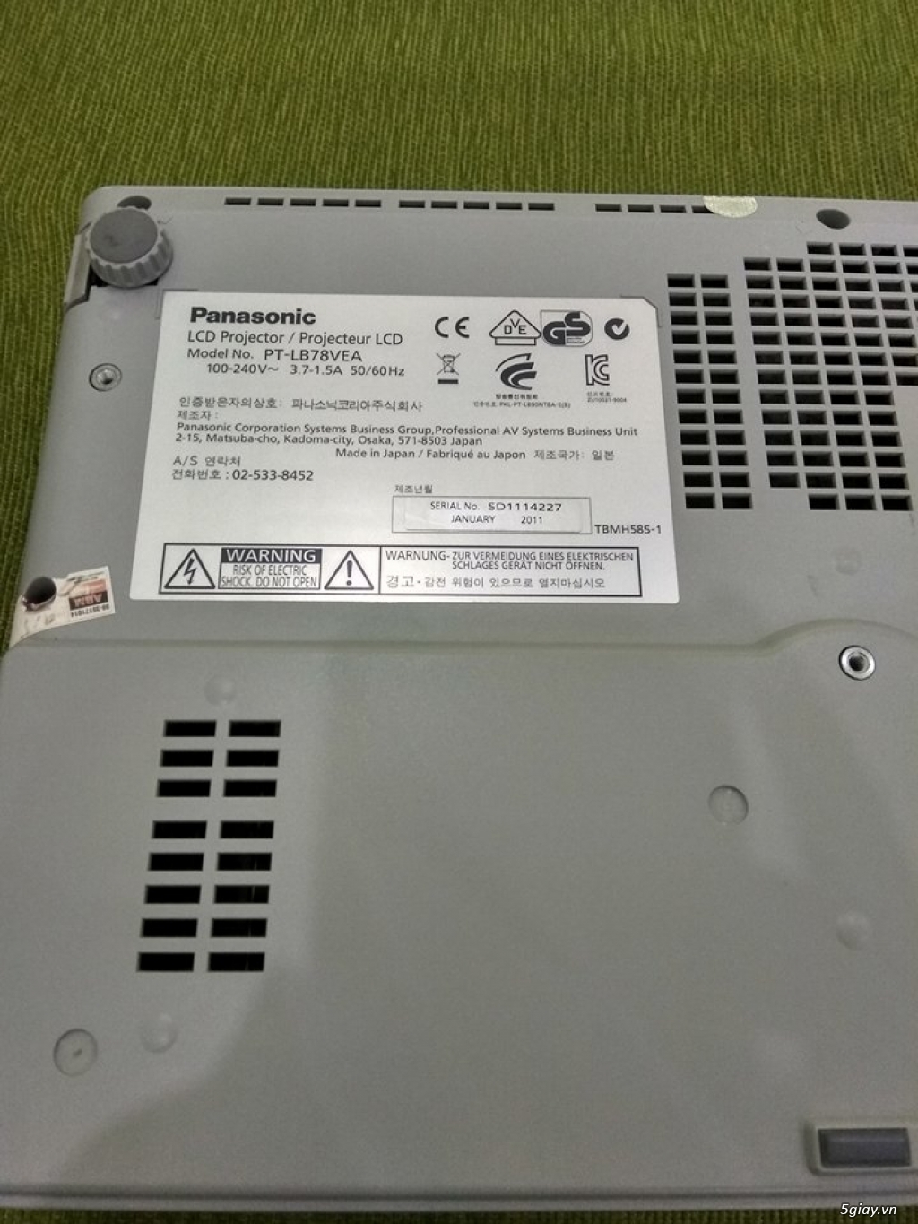 Máy chiếu Panasonic PT-LB78VEA - 4