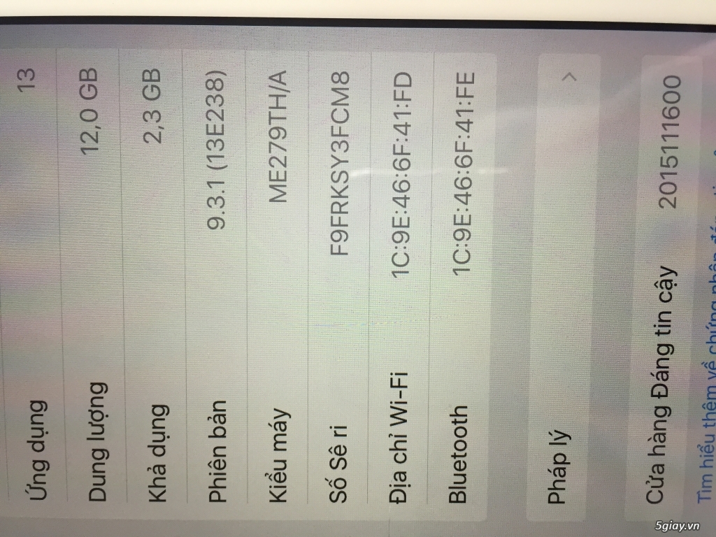 Cần bán ipad mini nữ xài giữ kĩ. - 1