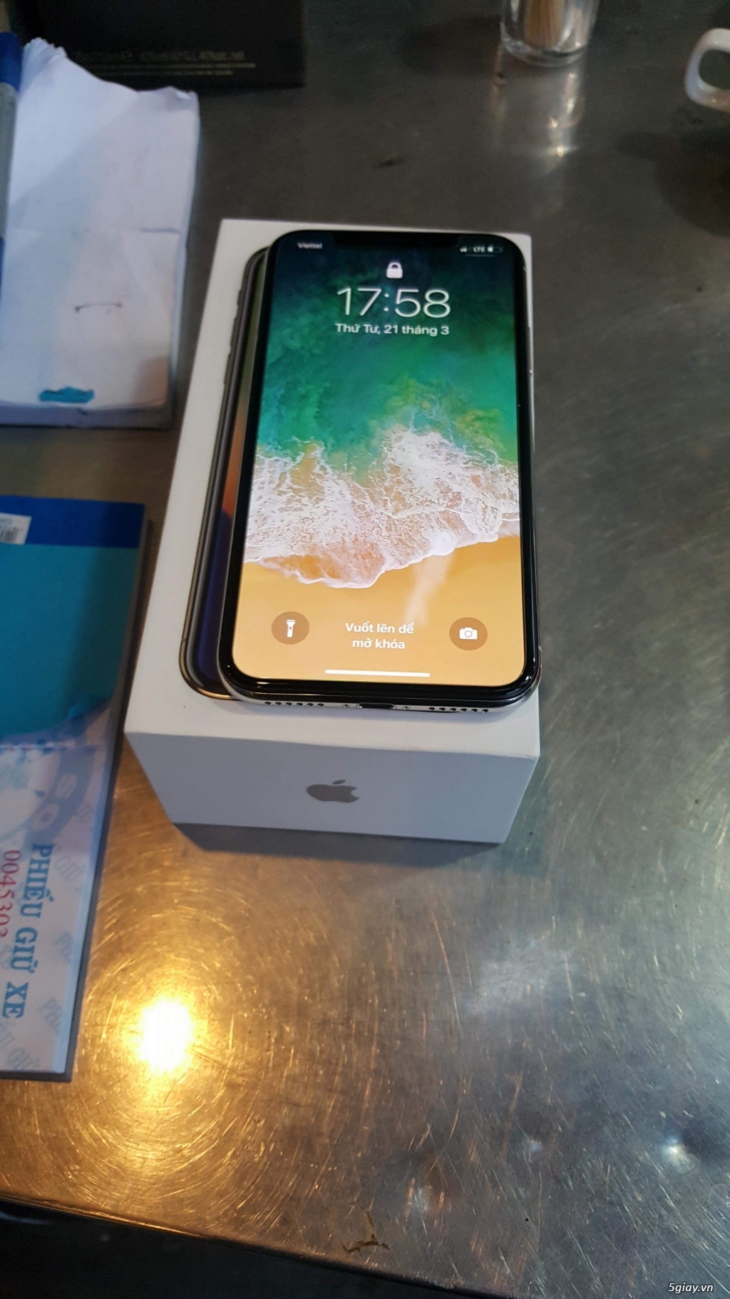 Iphone X trắng 64gb quốc tế Fullbox bảo hành 12/2018 - 2