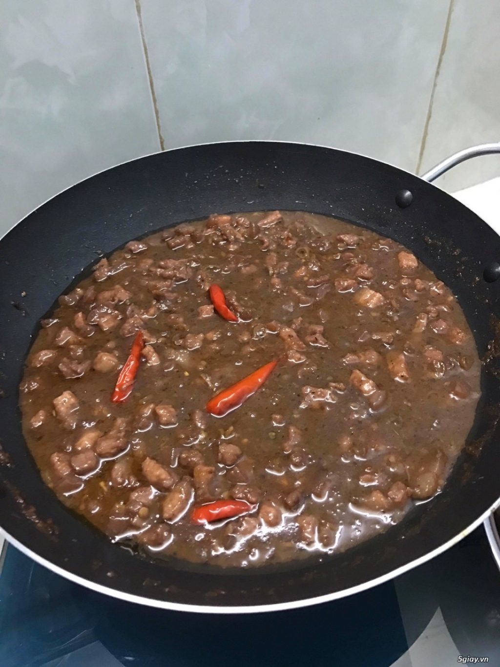Mắm Ruốc Xào Thịt Ba Rọi Xả Ớt - 1