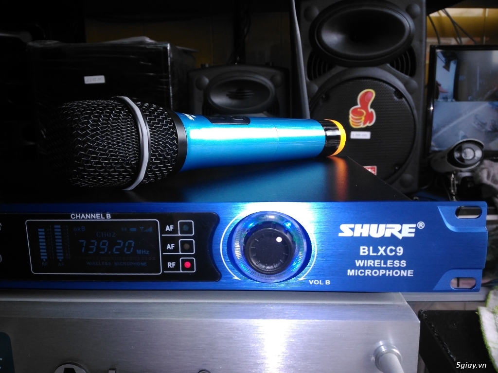 Micro không dây karaoke Shure BLX-C9 hát hay, không hú rít, giá đẹp