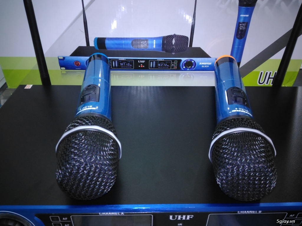 Micro không dây karaoke Shure BLX-C9 hát hay, không hú rít, giá đẹp - 1