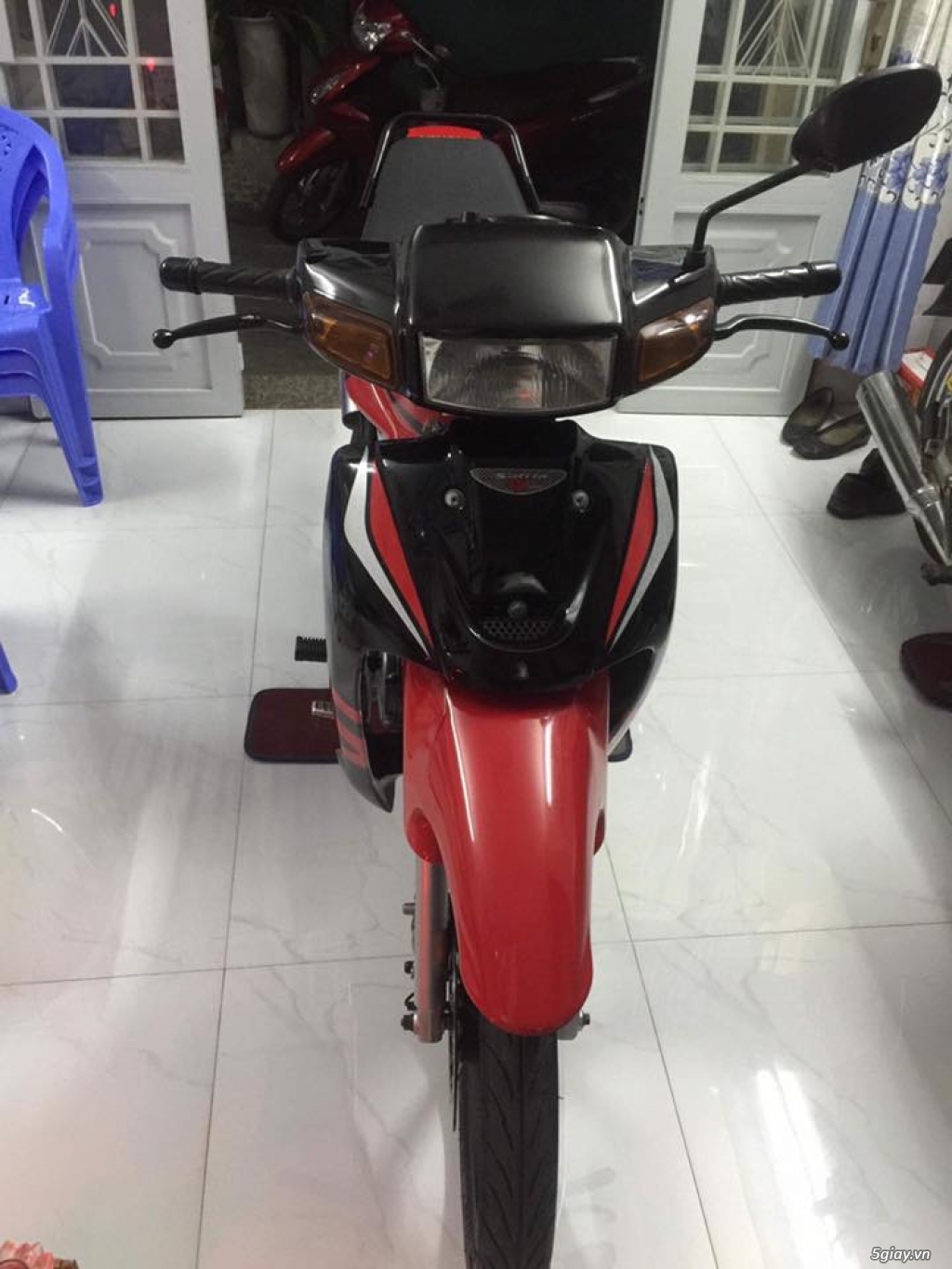 bán xipo 110 úp full satria 2000 đỏ đen - 10