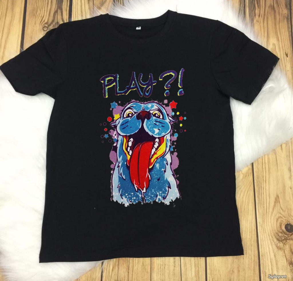 Áo thun đen - 100% Cotton - 1