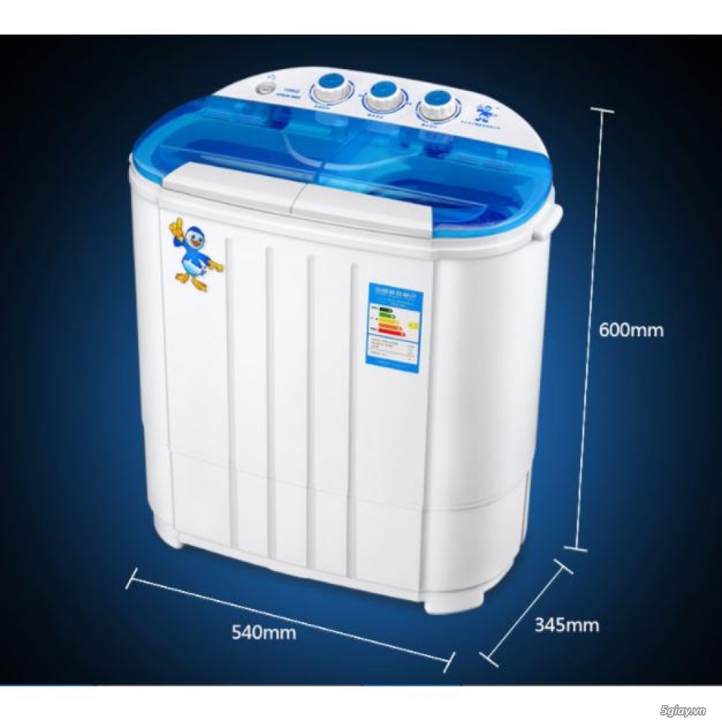 Máy giặt mini 2 lồng Home and Garden 4.5Kg, máy giặt mini bán tự động - 2