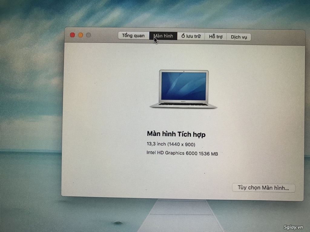 Bán Gấp Macbook Air 13inch 2016 MMGF2 đẹp không một vết sướt - 3