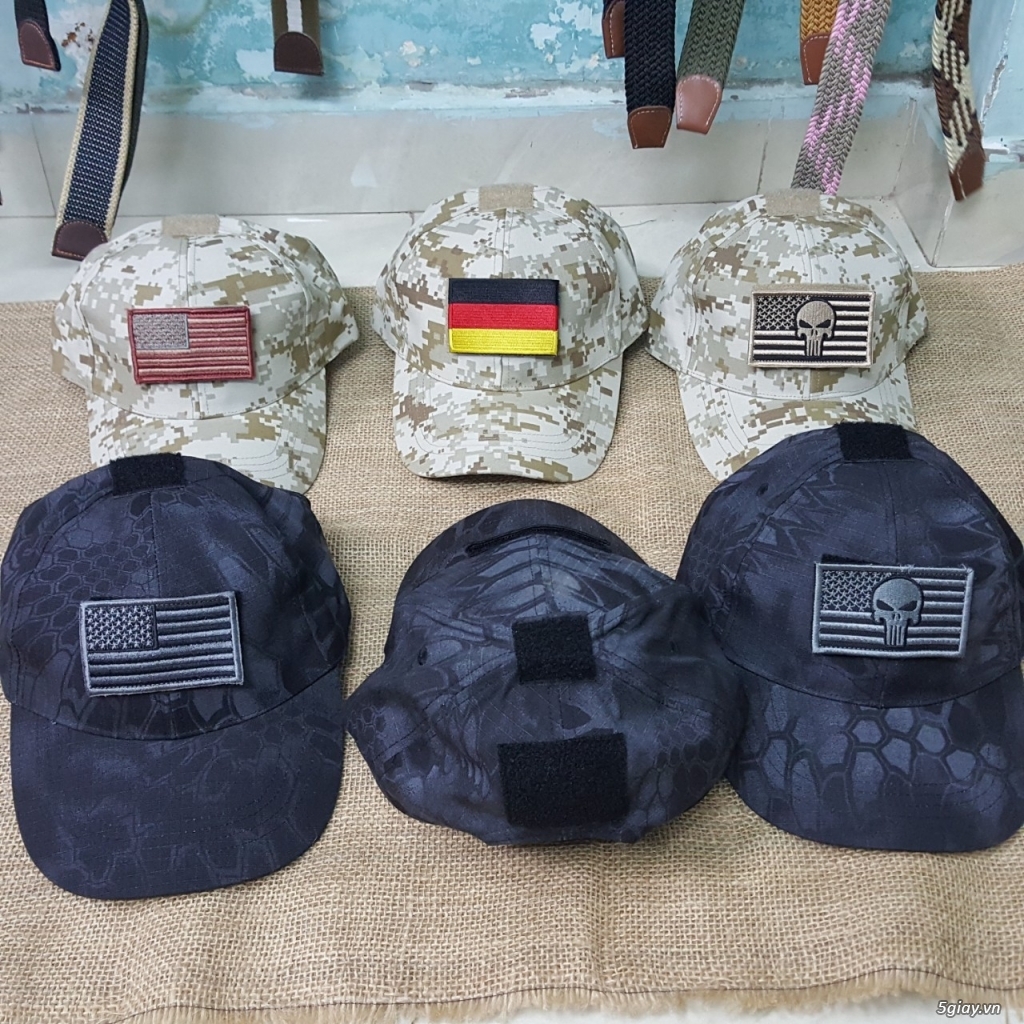 Patch Velcro tấm dán xé dán áo khoát lính, balo lính 511, nón lính - 8