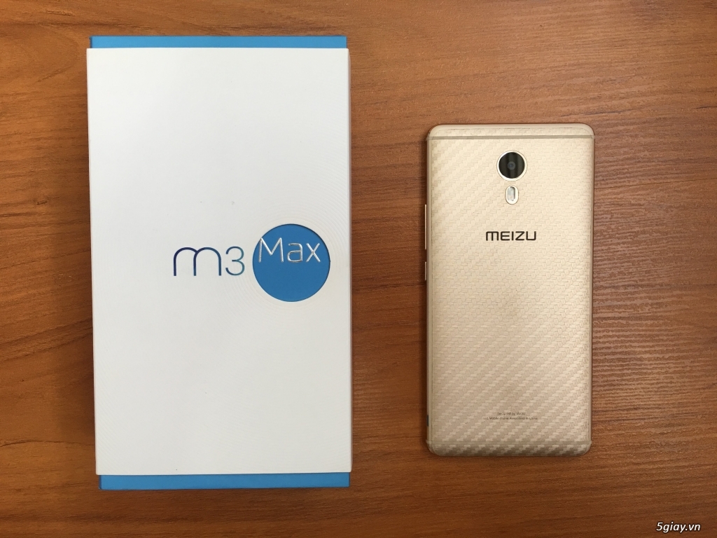 Cần bán: Meizu M3 Max Gold 64GB fullbox chính hãng FPT - 1