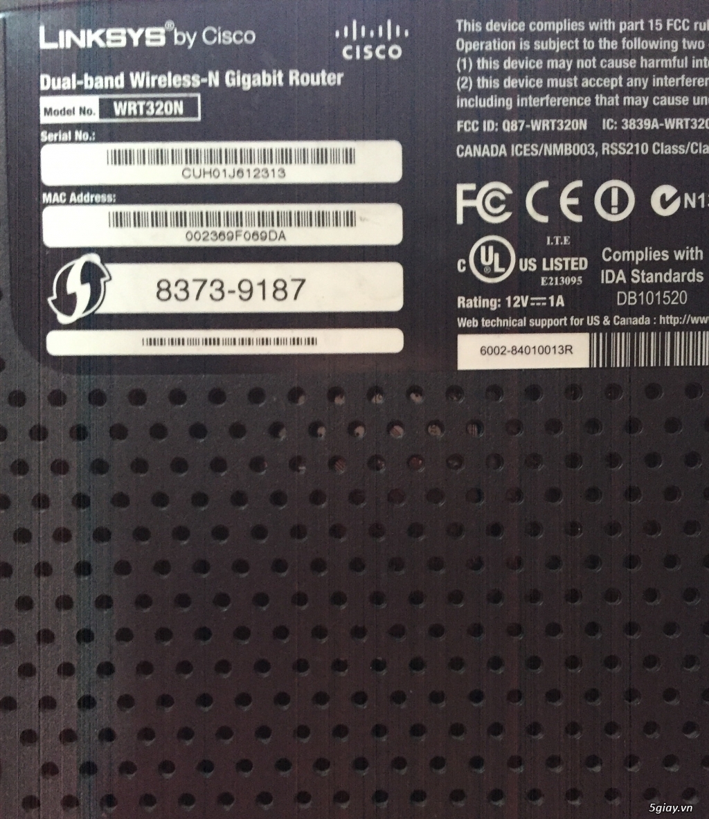 Bán Router Wireless-N Linksys by Cisco WRT320N 1tr2 - 1