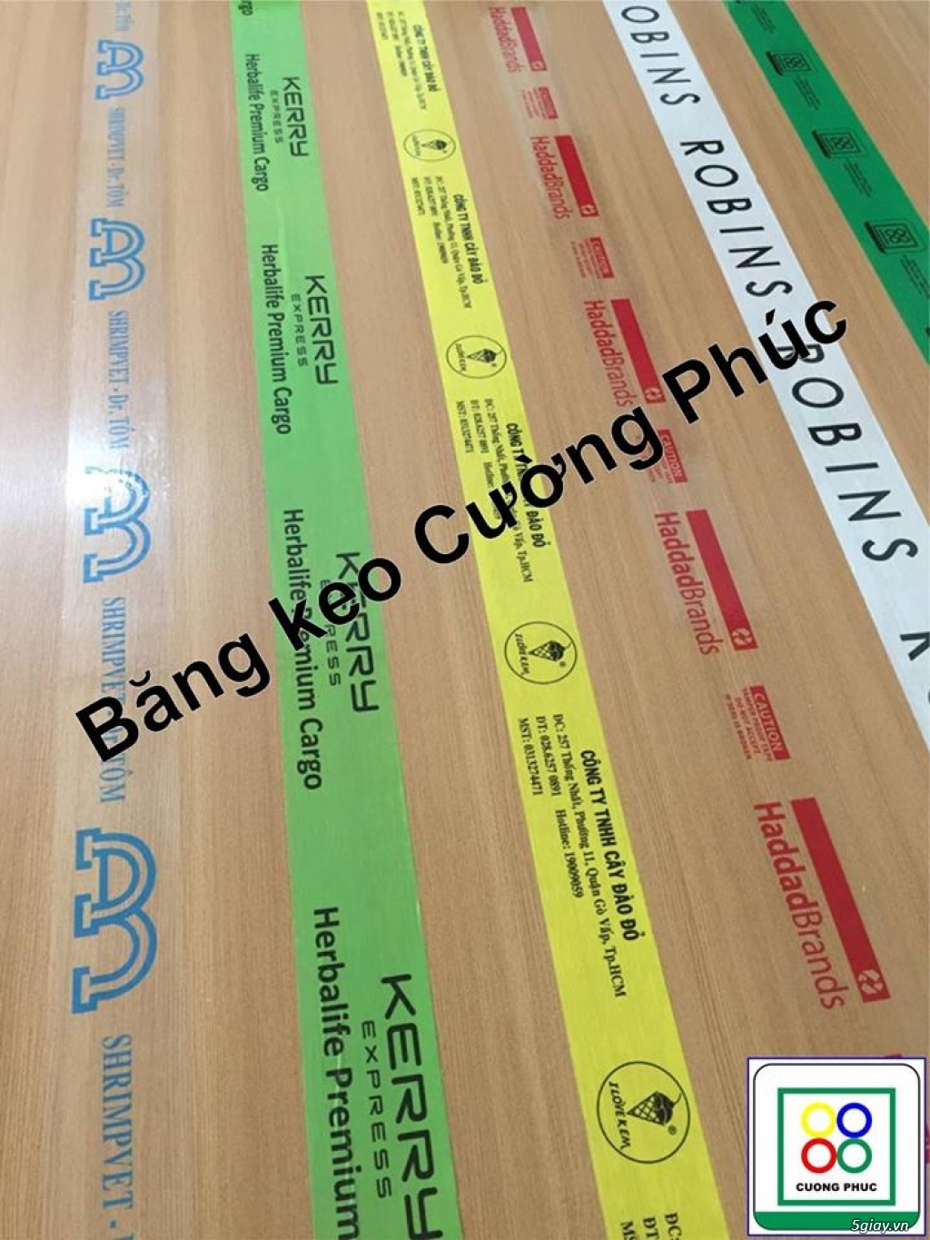 NHẬN IN BĂNG KEO LOGO SỐ LƯỢNG ÍT 120 CUỘN